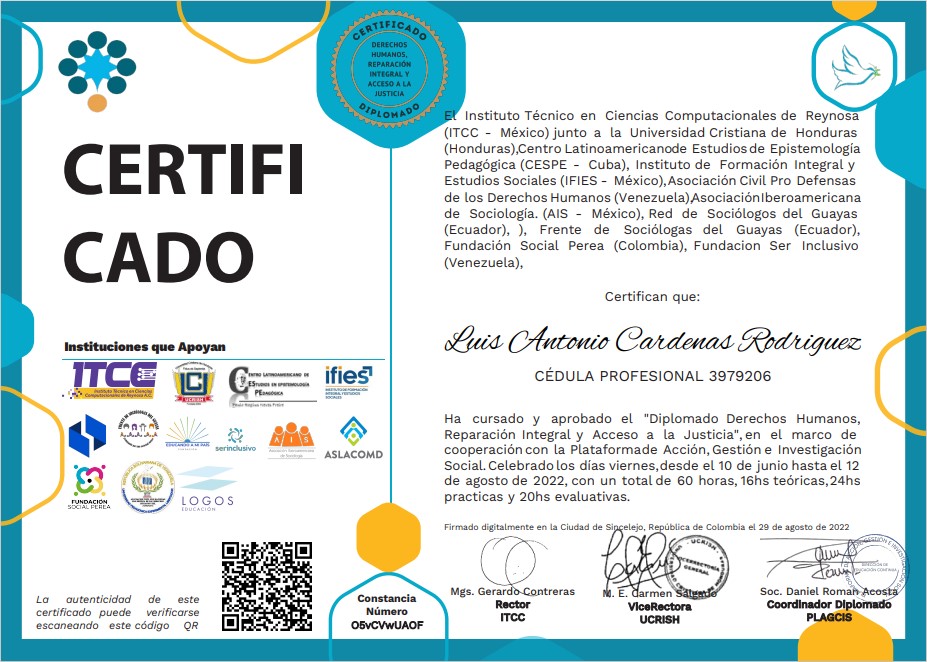 Cert derechos humanos Cert derechos humanos